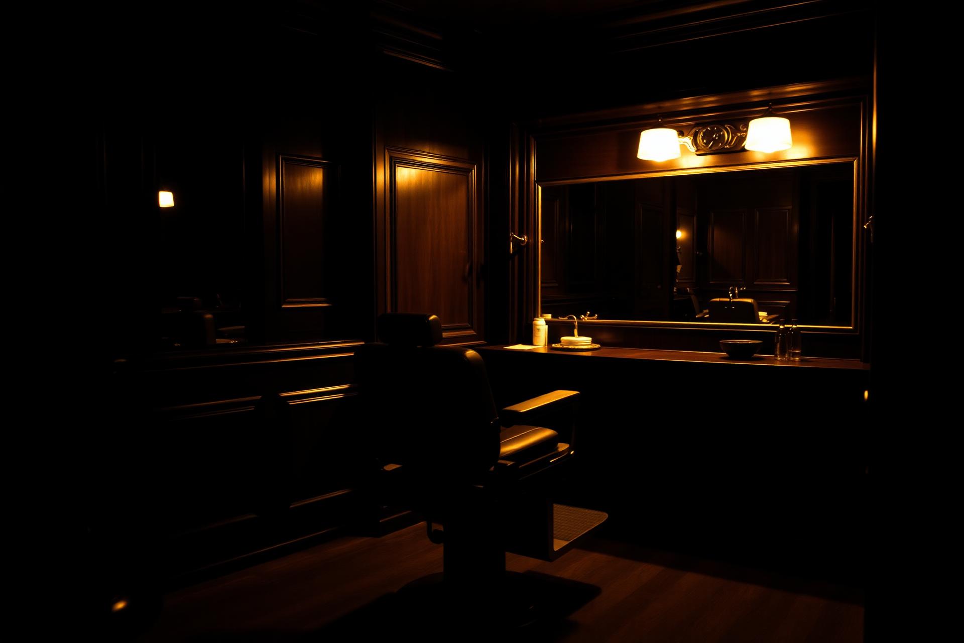 Interior da Barbearia Rusticana